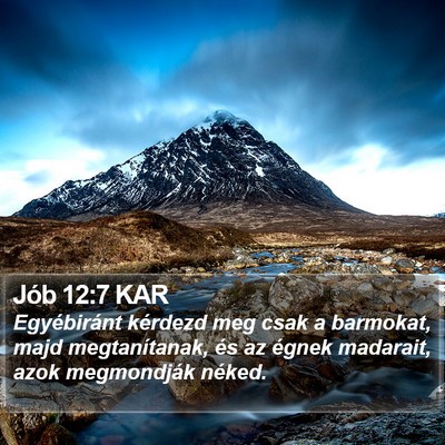 Jób 12:7 KAR Bible Verse Image