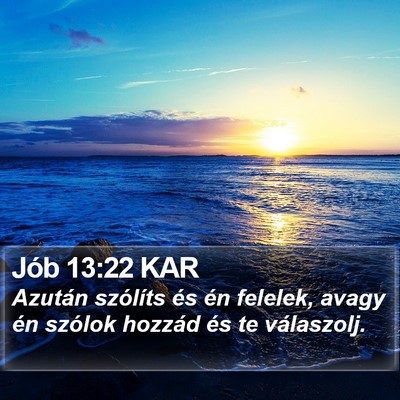 Jób 13:22 KAR Bible Verse Image