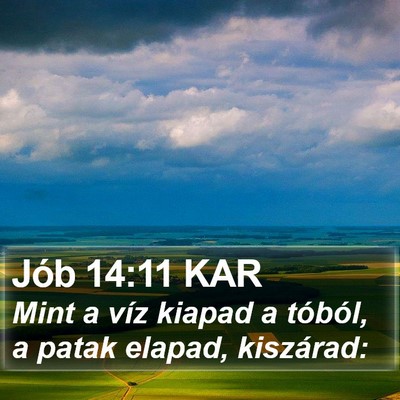 Jób 14:11 KAR Bible Verse Image