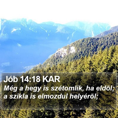 Jób 14:18 KAR Bible Verse Image