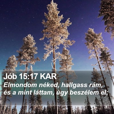 Jób 15:17 KAR Bible Verse Image