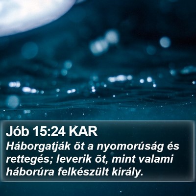 Jób 15:24 KAR Bible Verse Image