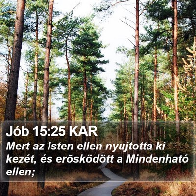 Jób 15:25 KAR Bible Verse Image
