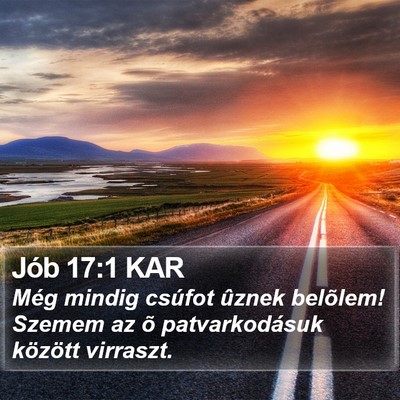 Jób 17:1 KAR Bible Verse Image
