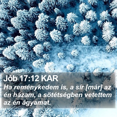 Jób 17:12 KAR Bible Verse Image