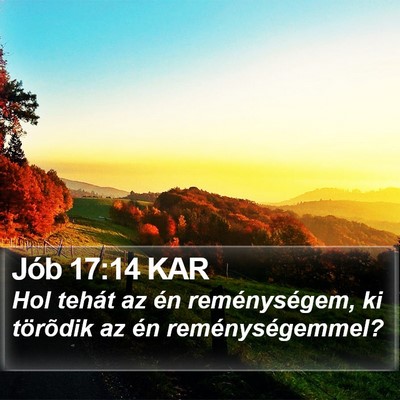 Jób 17:14 KAR Bible Verse Image