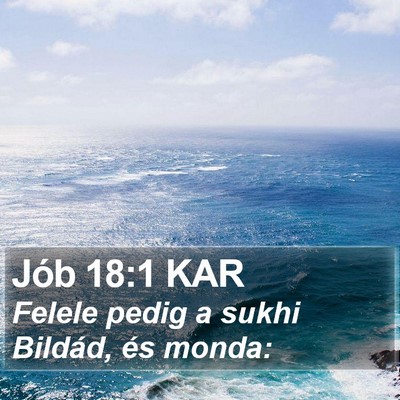 Jób 18:1 KAR Bible Verse Image