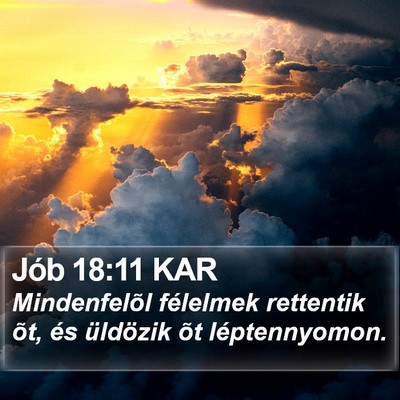 Jób 18:11 KAR Bible Verse Image