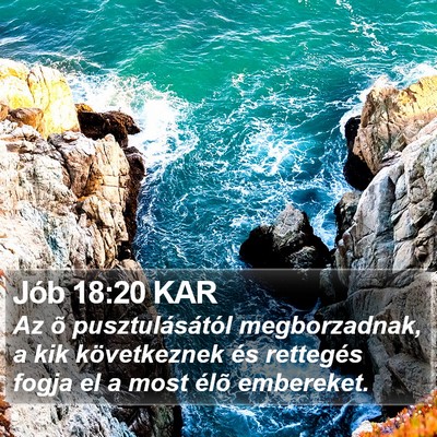 Jób 18:20 KAR Bible Verse Image