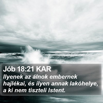 Jób 18:21 KAR Bible Verse Image
