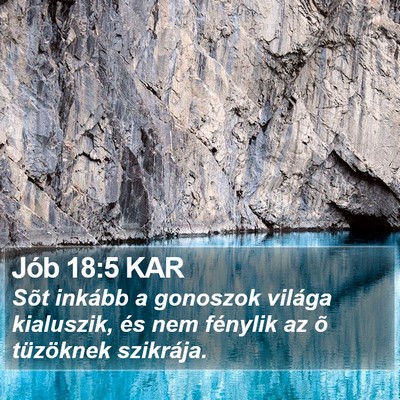 Jób 18:5 KAR Bible Verse Image