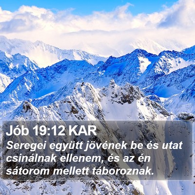 Jób 19:12 KAR Bible Verse Image