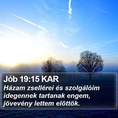 Jób 19:15 KAR Bible Verse Image