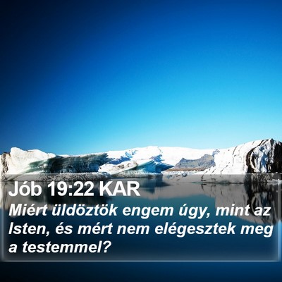 Jób 19:22 KAR Bible Verse Image
