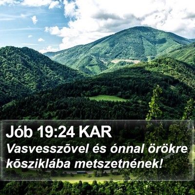 Jób 19:24 KAR Bible Verse Image