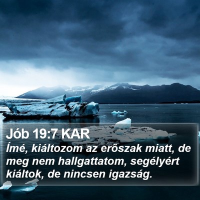 Jób 19:7 KAR Bible Verse Image