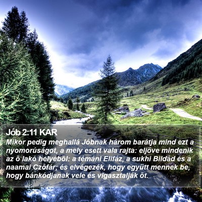 Jób 2:11 KAR Bible Verse Image