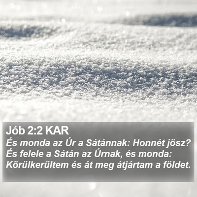 Jób 2:2 KAR Bible Verse Image