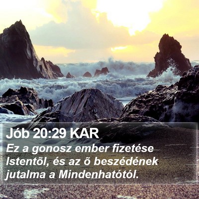 Jób 20:29 KAR Bible Verse Image