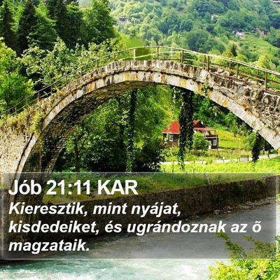 Jób 21:11 KAR Bible Verse Image