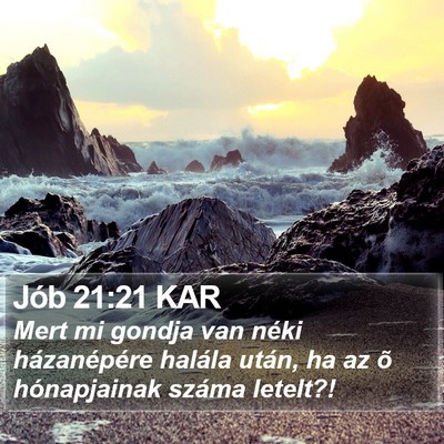 Jób 21:21 KAR Bible Verse Image