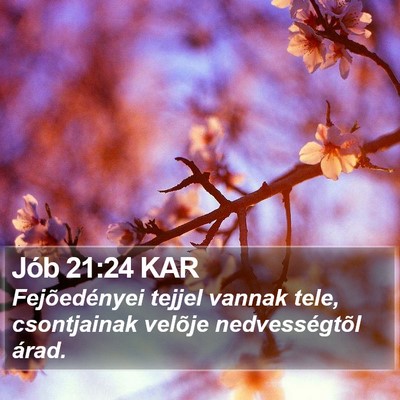 Jób 21:24 KAR Bible Verse Image