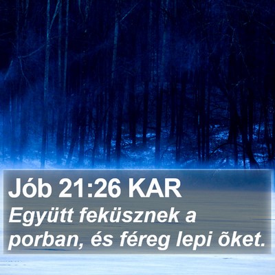 Jób 21:26 KAR Bible Verse Image