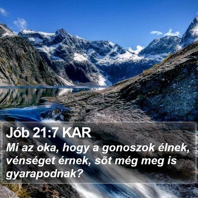 Jób 21:7 KAR Bible Verse Image