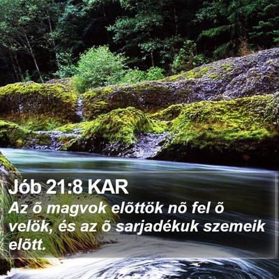 Jób 21:8 KAR Bible Verse Image