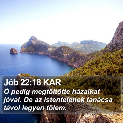 Jób 22:18 KAR Bible Verse Image