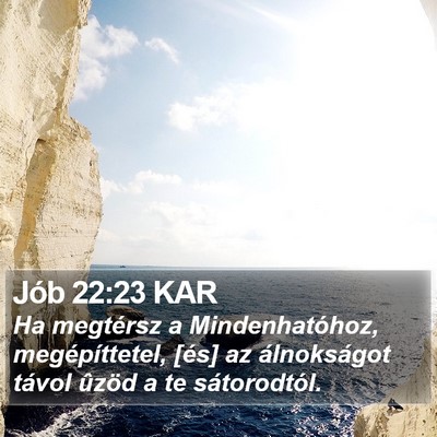 Jób 22:23 KAR Bible Verse Image