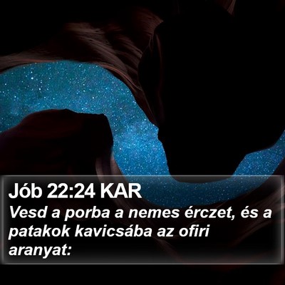 Jób 22:24 KAR Bible Verse Image