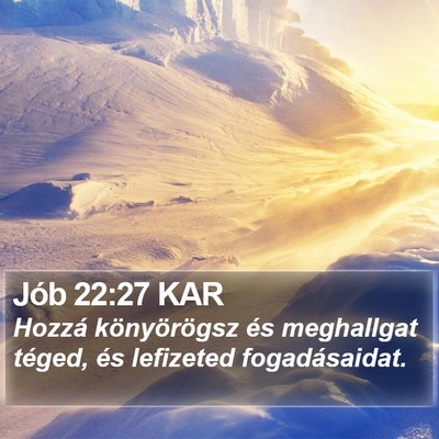 Jób 22:27 KAR Bible Verse Image