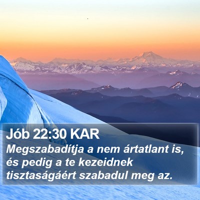 Jób 22:30 KAR Bible Verse Image