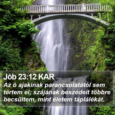 Jób 23:12 KAR Bible Verse Image