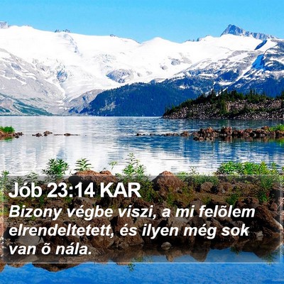 Jób 23:14 KAR Bible Verse Image