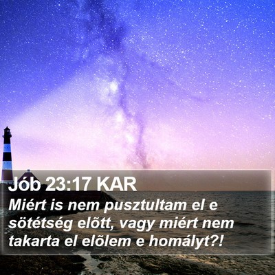 Jób 23:17 KAR Bible Verse Image