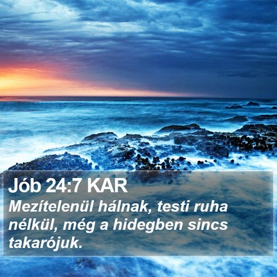 Jób 24:7 KAR Bible Verse Image