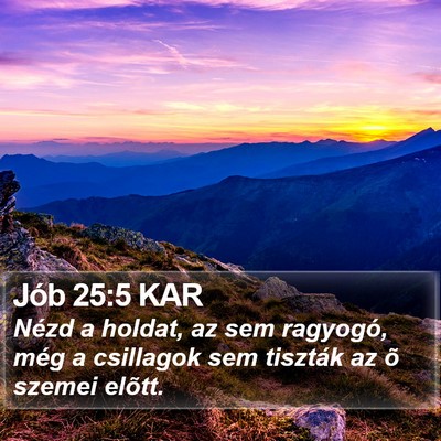 Jób 25:5 KAR Bible Verse Image