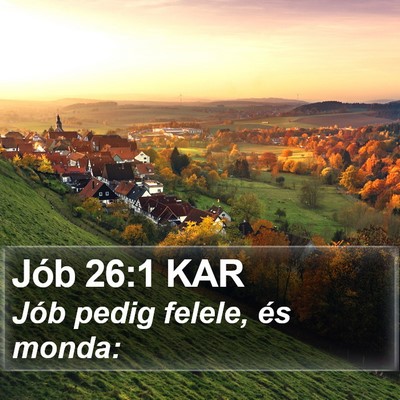 Jób 26:1 KAR Bible Verse Image