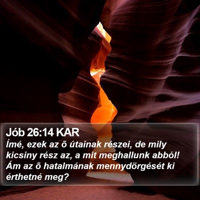 Jób 26:14 KAR Bible Verse Image