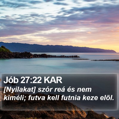 Jób 27:22 KAR Bible Verse Image