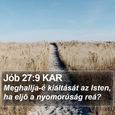 Jób 27:9 KAR Bible Verse Image