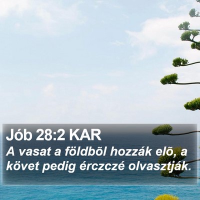 Jób 28:2 KAR Bible Verse Image