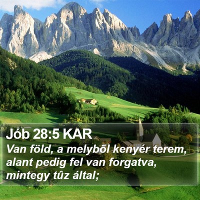 Jób 28:5 KAR Bible Verse Image