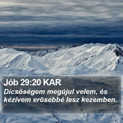 Jób 29:20 KAR Bible Verse Image