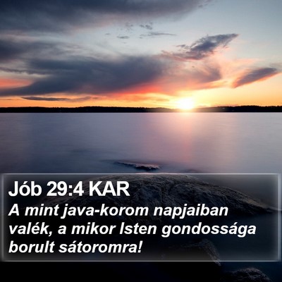 Jób 29:4 KAR Bible Verse Image