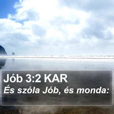 Jób 3:2 KAR Bible Verse Image