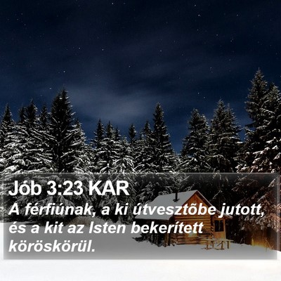 Jób 3:23 KAR Bible Verse Image