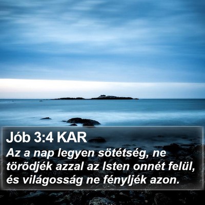 Jób 3:4 KAR Bible Verse Image